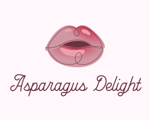 Glossy Full Lips logo design