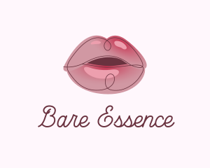 Glossy Full Lips logo design