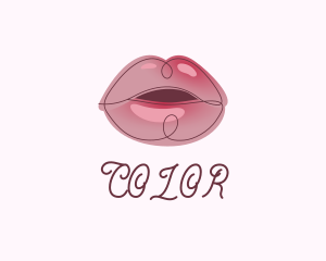 Glossy Full Lips logo design