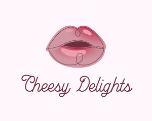 Glossy Full Lips logo design