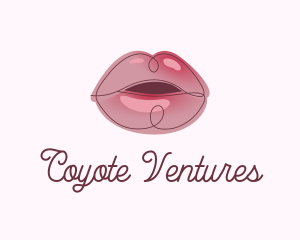 Glossy Full Lips logo design