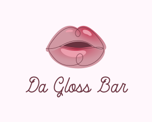 Glossy Full Lips logo design