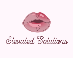 Glossy Full Lips logo design