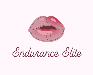 Glossy Full Lips logo design