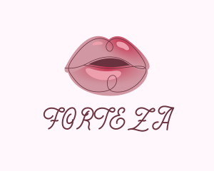 Glossy Full Lips logo design