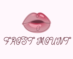 Glossy Full Lips logo design