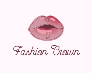 Glossy Full Lips logo design