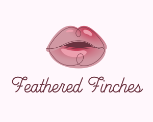 Glossy Full Lips logo design