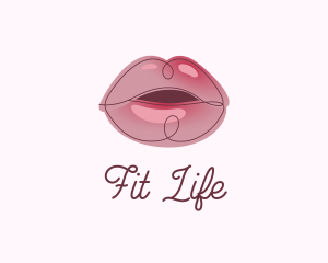 Glossy Full Lips logo design