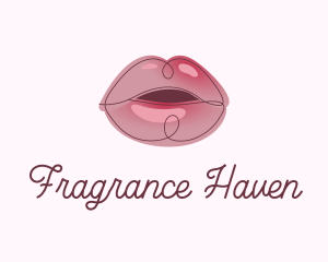 Glossy Full Lips logo design