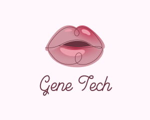 Glossy Full Lips logo design