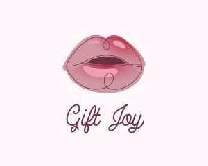 Glossy Full Lips logo design