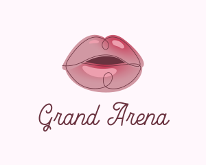 Glossy Full Lips logo design