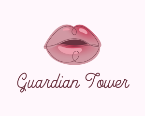 Glossy Full Lips logo design