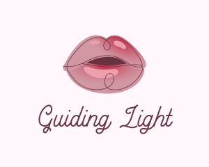 Glossy Full Lips logo design