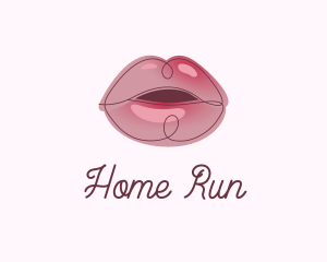 Glossy Full Lips logo design