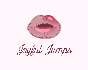 Glossy Full Lips logo design