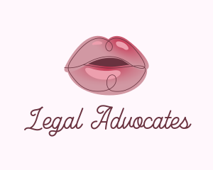 Glossy Full Lips logo design