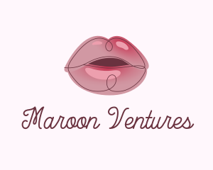 Glossy Full Lips logo design