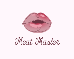 Glossy Full Lips logo design