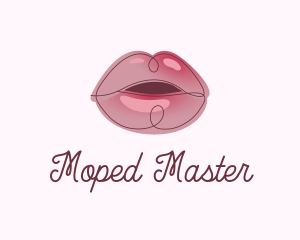 Glossy Full Lips logo design