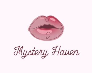 Glossy Full Lips logo design