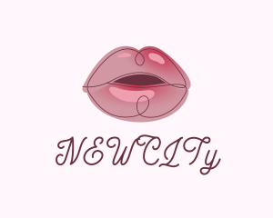 Glossy Full Lips logo design