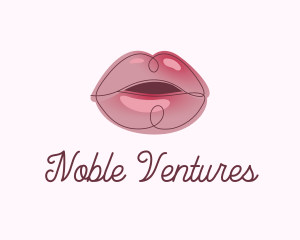 Glossy Full Lips logo design