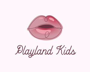 Glossy Full Lips logo design