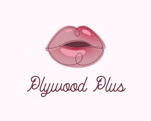 Glossy Full Lips logo design