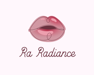 Glossy Full Lips logo design