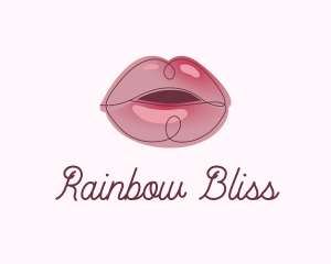 Glossy Full Lips logo design