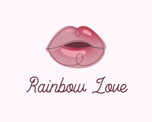 Glossy Full Lips logo design