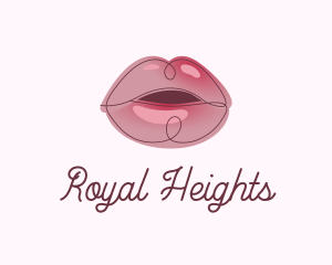 Glossy Full Lips logo design