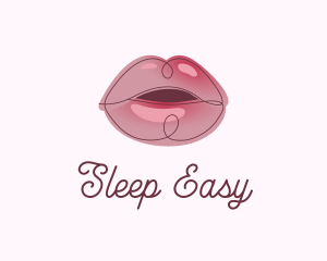 Glossy Full Lips logo design