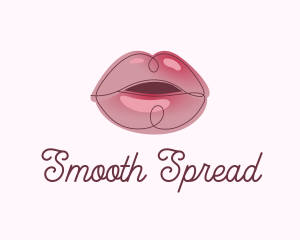 Glossy Full Lips logo design