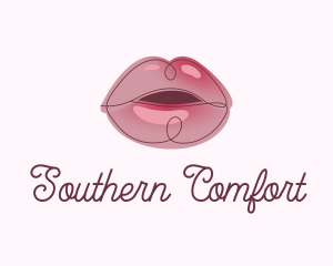 Glossy Full Lips logo design