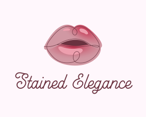 Glossy Full Lips logo design