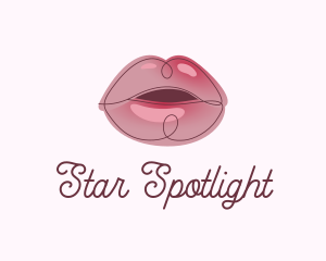 Glossy Full Lips logo design