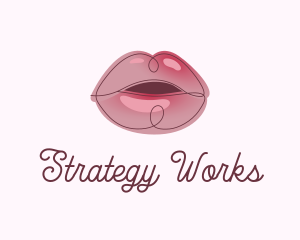 Glossy Full Lips logo design