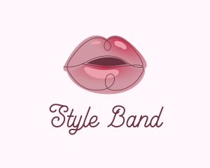 Glossy Full Lips logo design