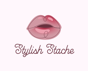 Glossy Full Lips logo design