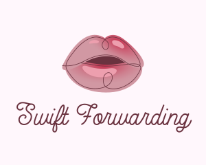 Glossy Full Lips logo design