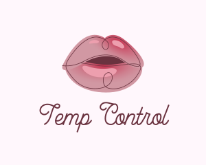 Glossy Full Lips logo design