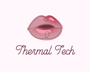 Glossy Full Lips logo design