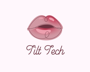 Glossy Full Lips logo design