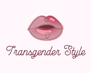 Glossy Full Lips logo design