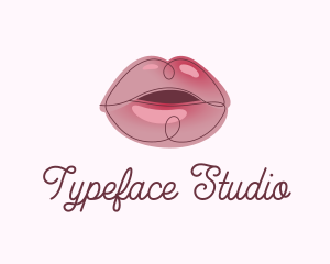 Glossy Full Lips logo design