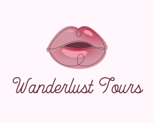 Glossy Full Lips logo design