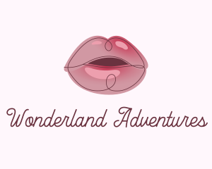 Glossy Full Lips logo design